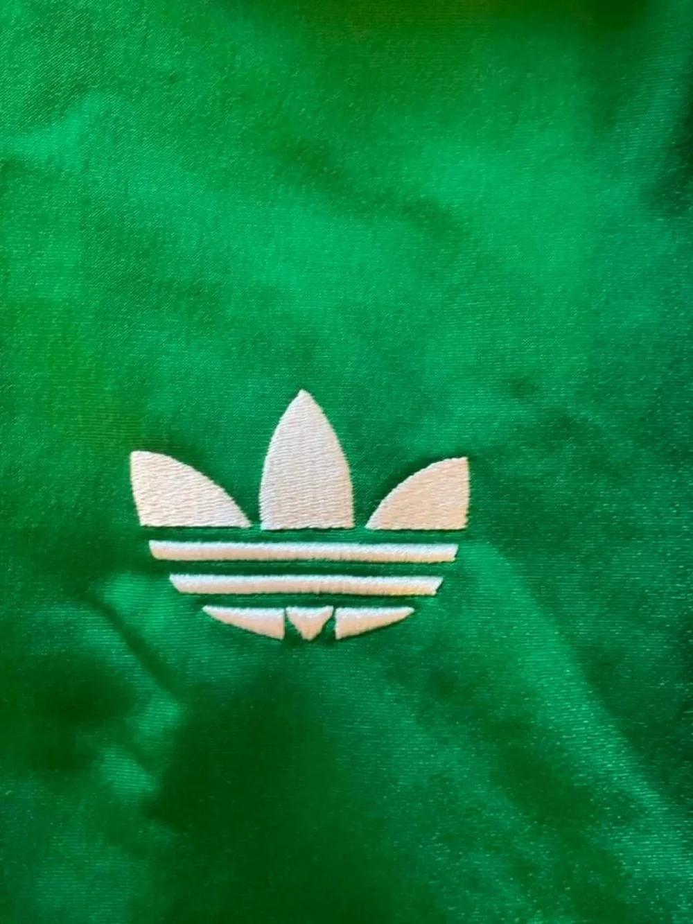 VTG Y2K 2000s Adidas Full Zip Track Jacket Streetwear Bright Kelly Green Large